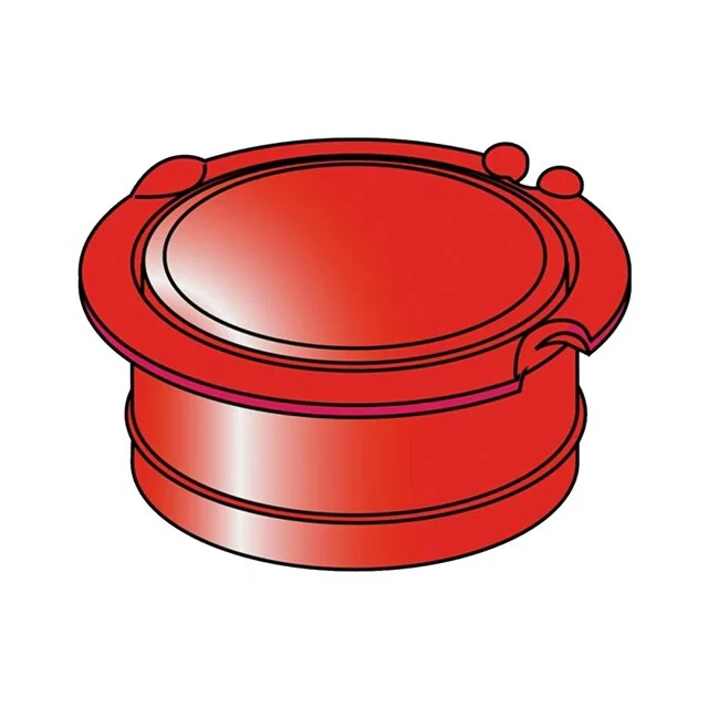 Brabantia afdekdop voor grondanker 45 mm rood