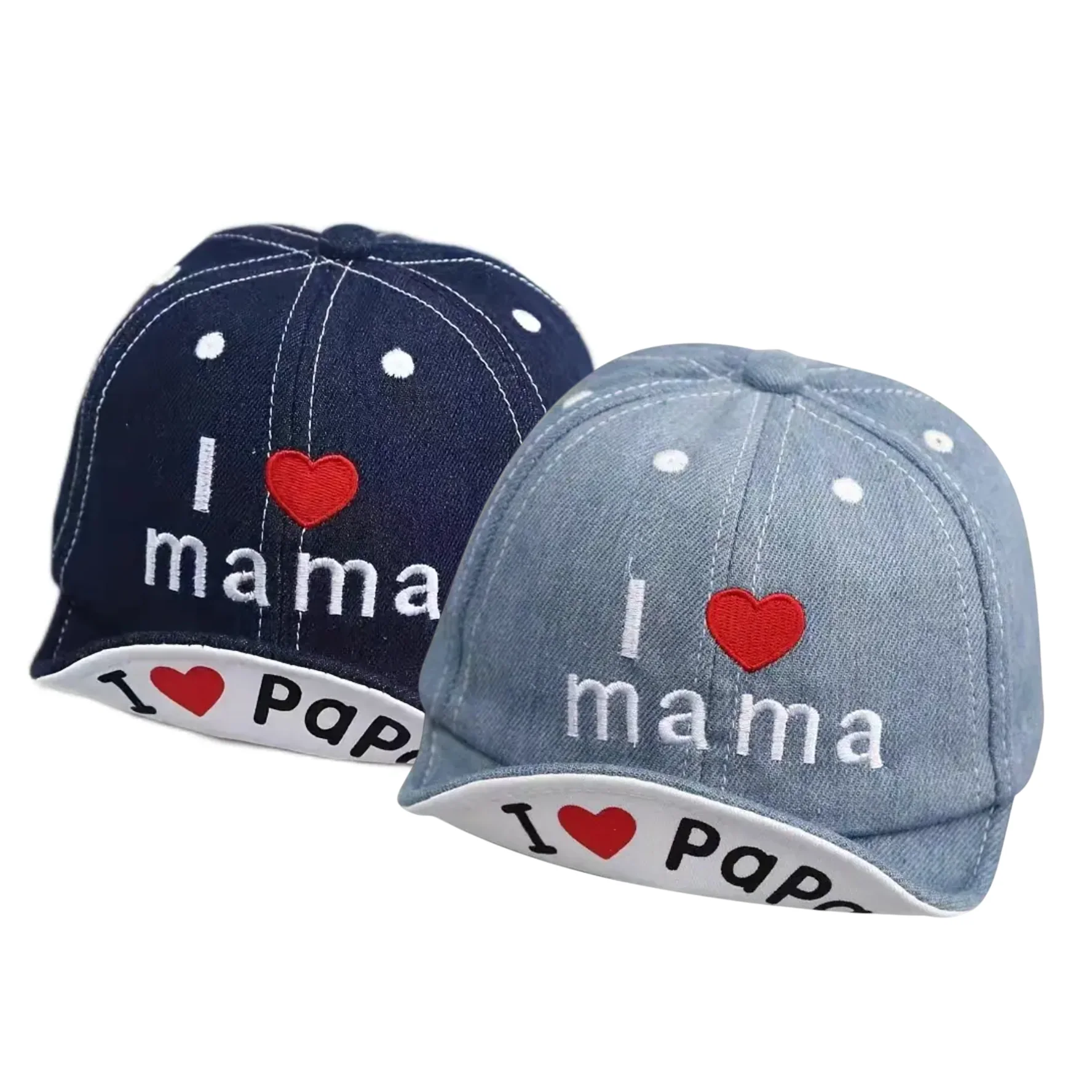 Baseball Cap ‘I Love Mama & Papa’