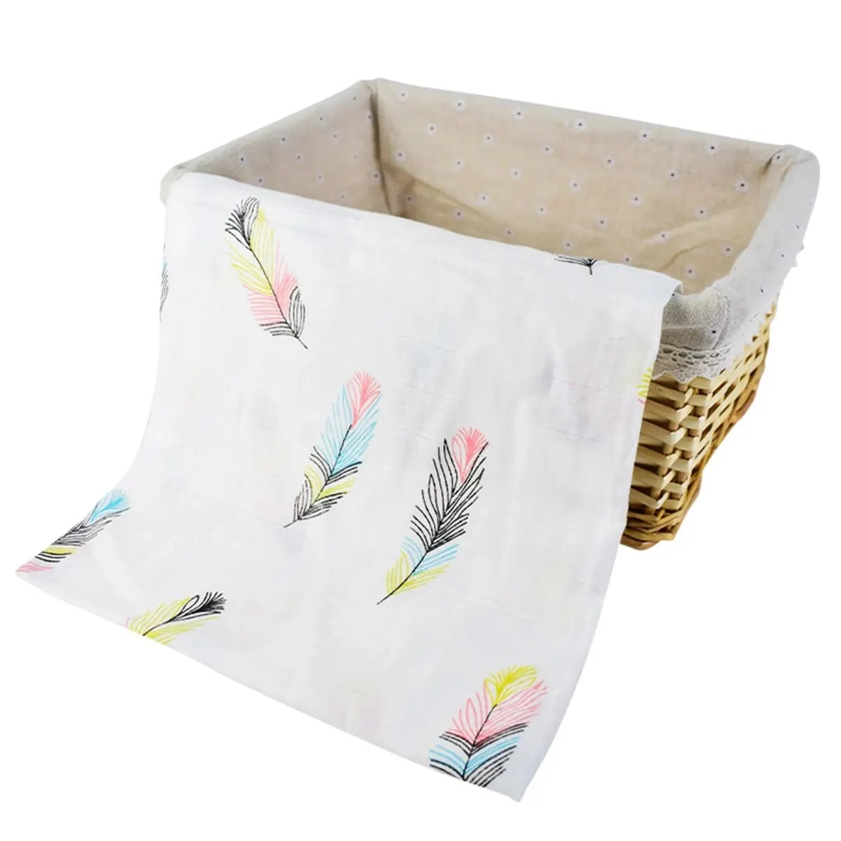 Hydrofiele Doek met Veertjes (110×120 cm)