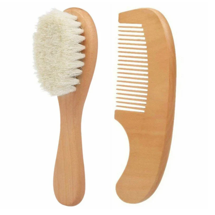 Set: Geitenhaar Borstel en Kam