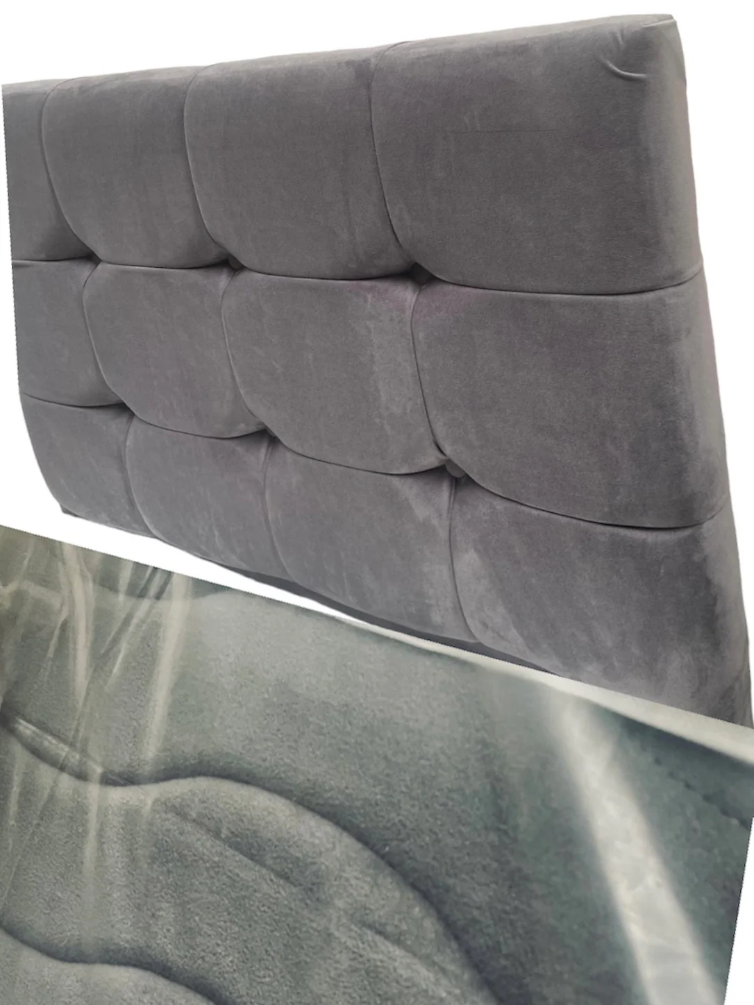 Boxspring antraciet Larissa 90cm met opberg