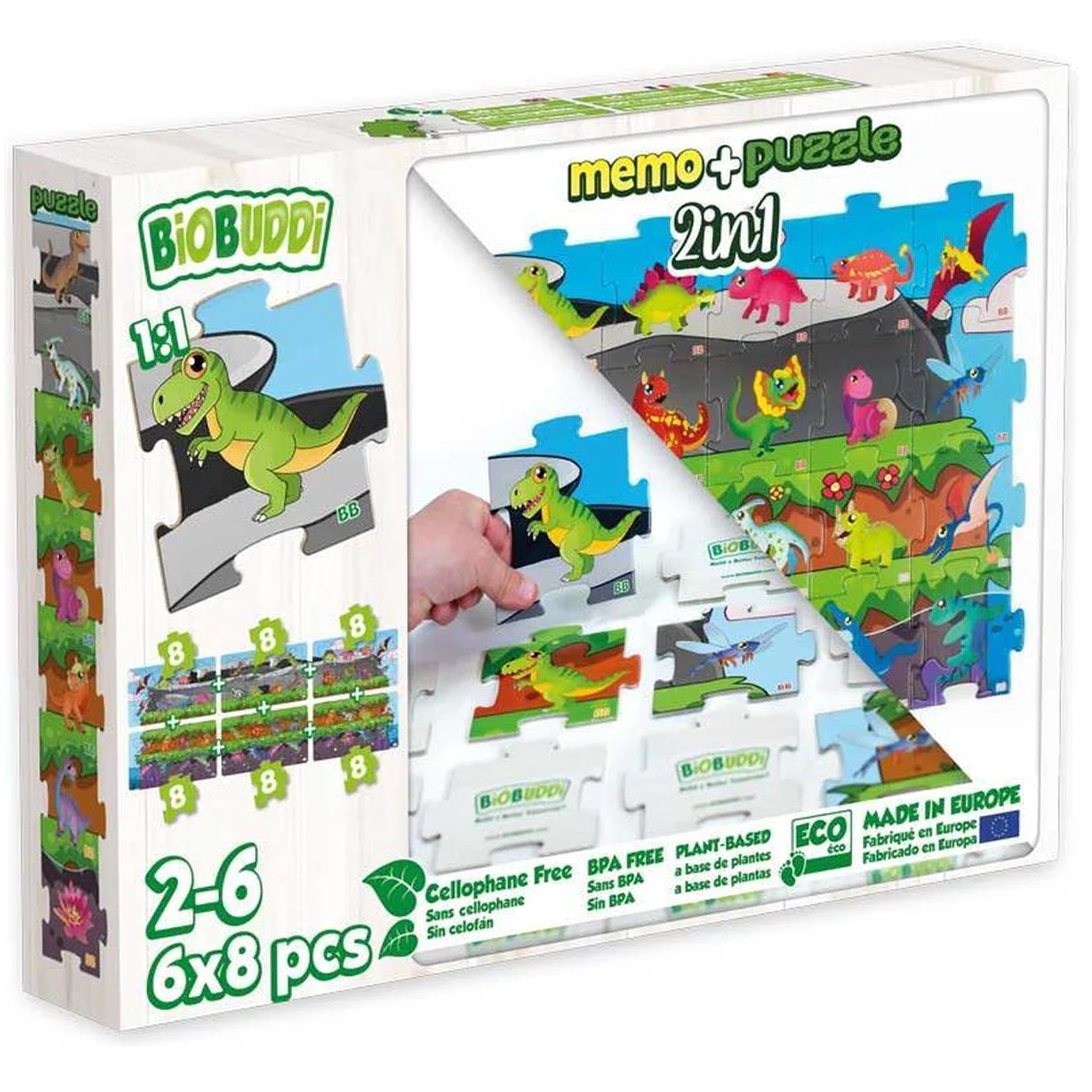 BioBuddi Memory & Puzzel ‘Dinosaurus’