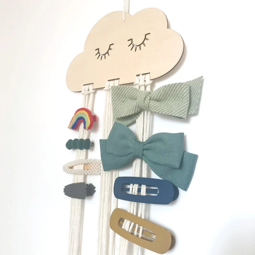 DIY Haarcliphouder ‘Wolk’