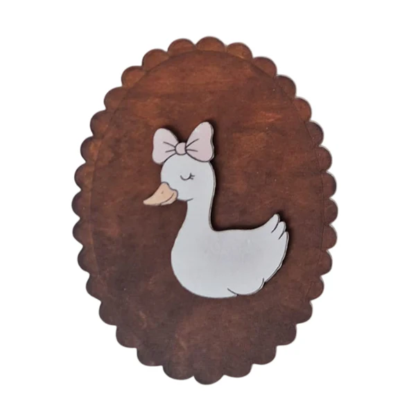 Houten Bordje met Eend (3 varianten)