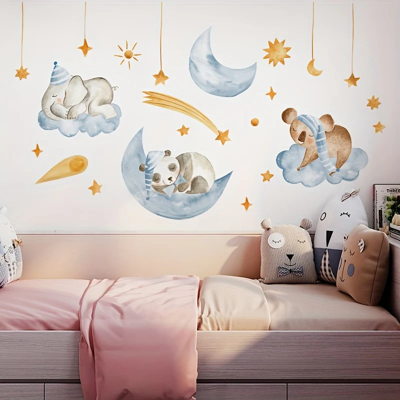 Muursticker ‘Slapen in de Wolken’