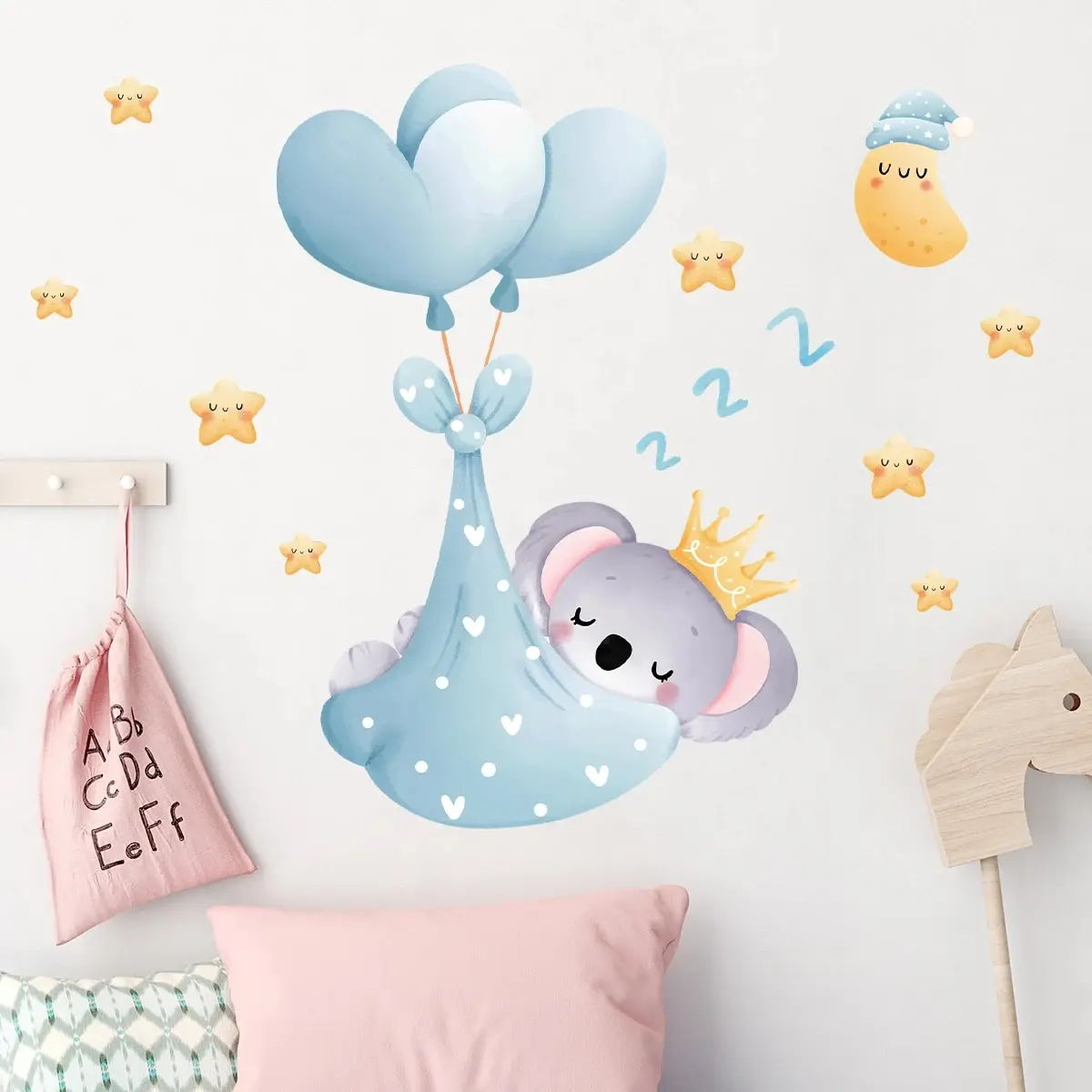 Muursticker ‘Slapende Baby Koala’