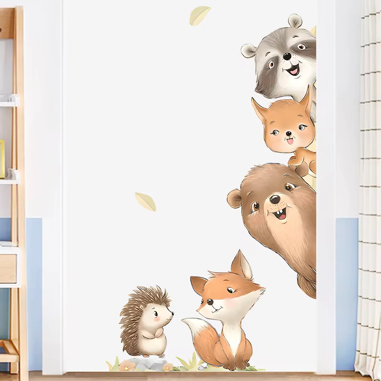 Muursticker ‘Vrolijke Cartoon Dieren’