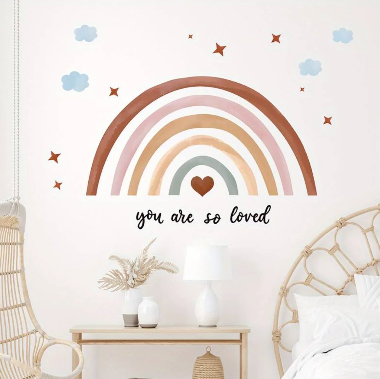 Muursticker ‘Rainbow, You are So Loved’