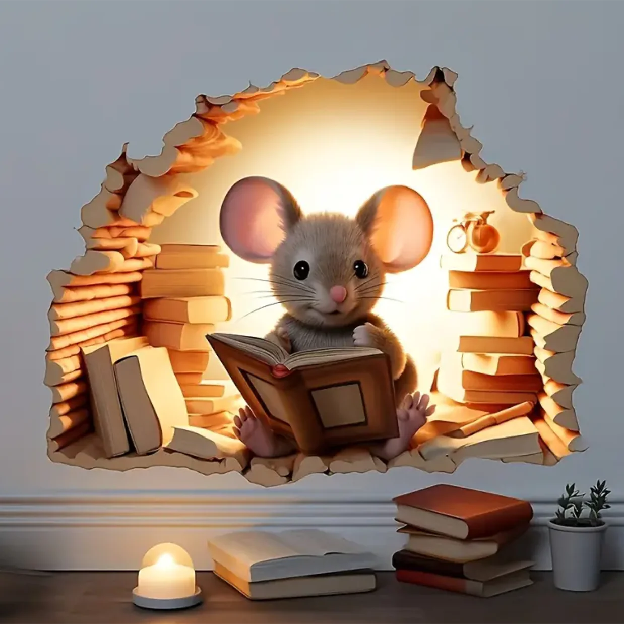 Sticker ‘Muis tussen de Boeken’
