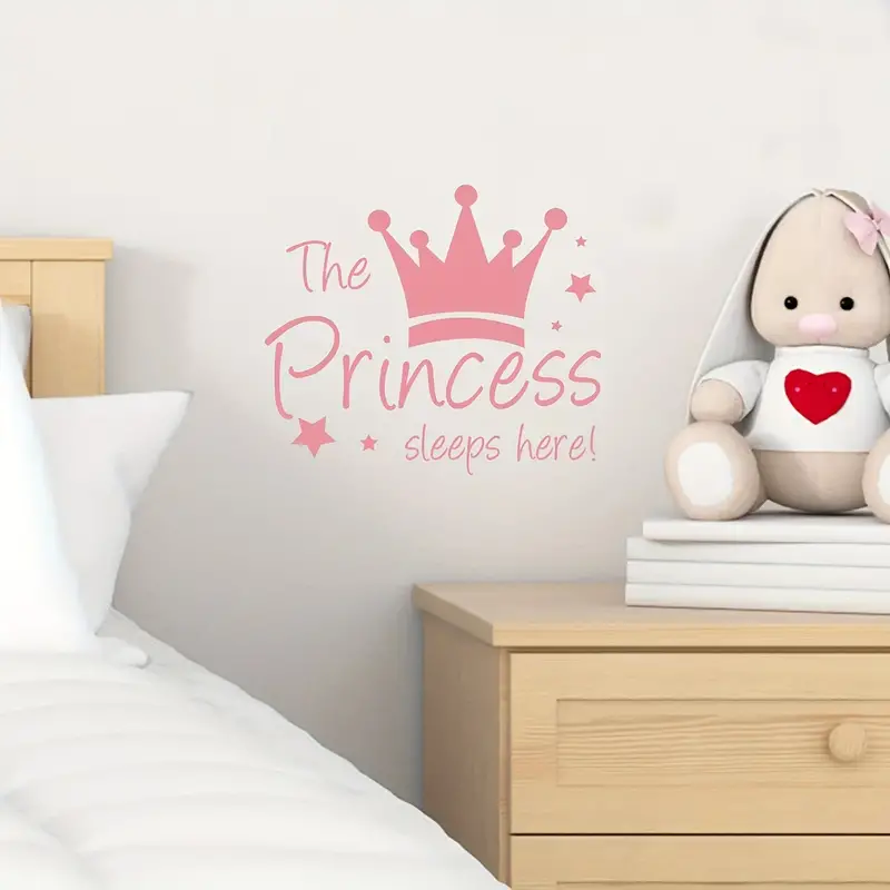 Muursticker ‘The Princess Sleeps Here’