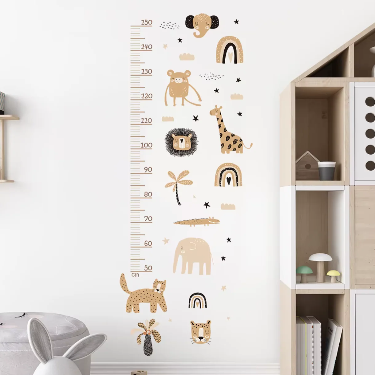 Groeimeter ‘Beige Wilde Dieren’