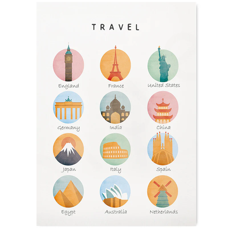 Canvas Poster ‘Landmarks’