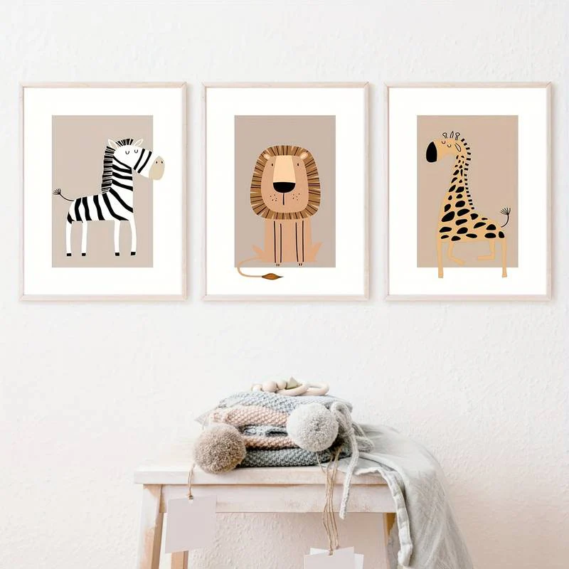 Set van 3 Canvas Posters ‘Afrika’