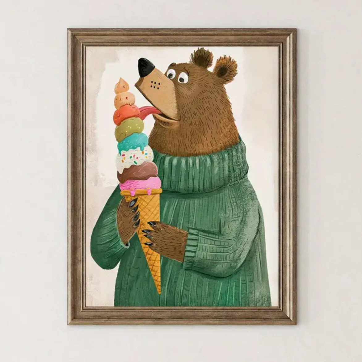 Canvas Poster ‘Beer met IJsje’
