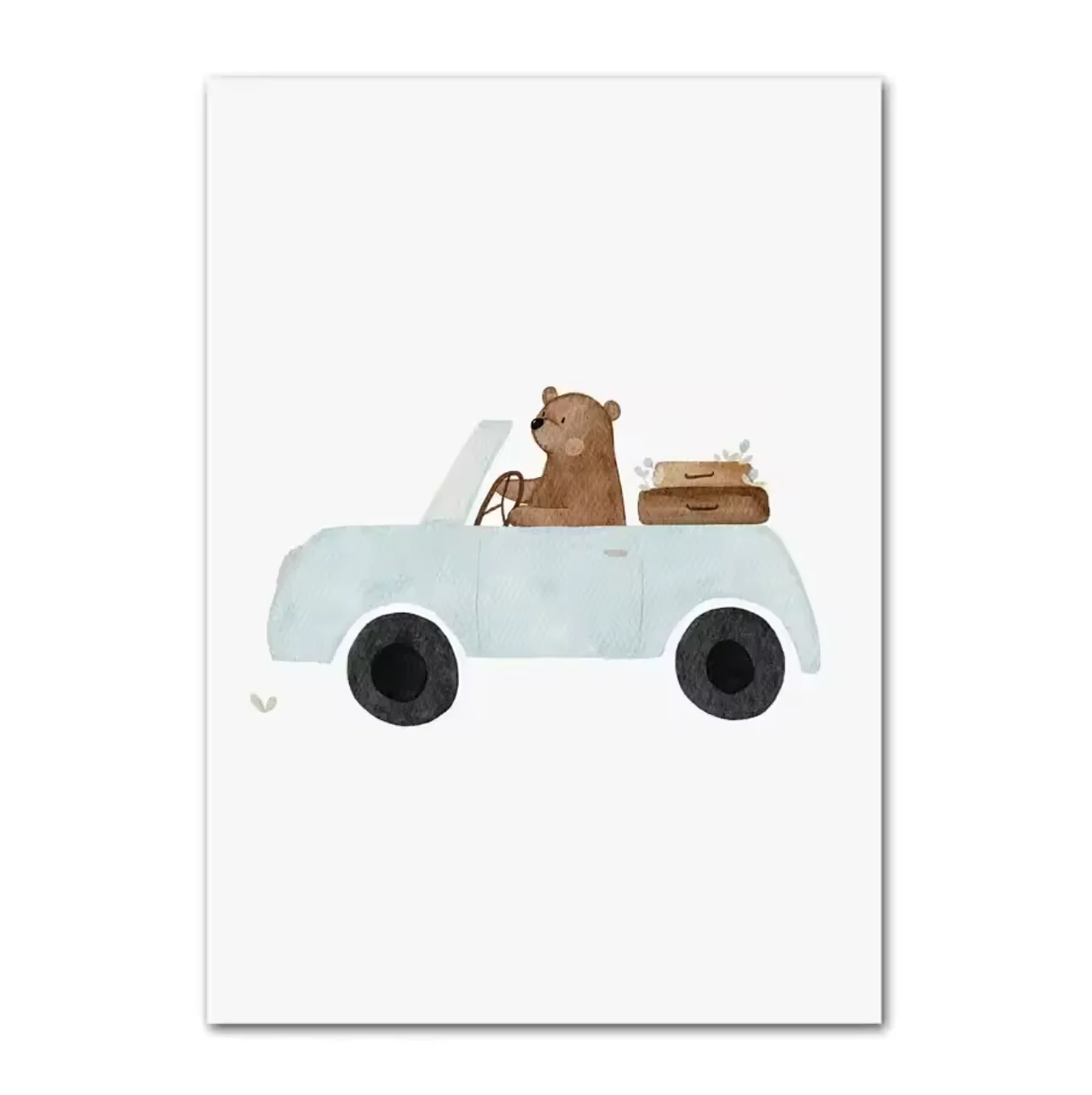 Canvas Poster ‘Beer in Cabrio’