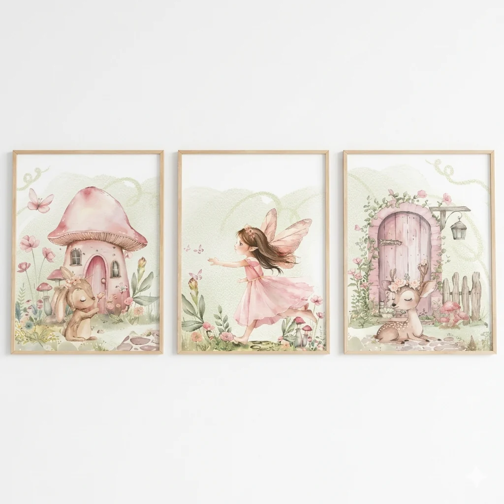 Set van 3 Canvas ‘Het Elfenbos’