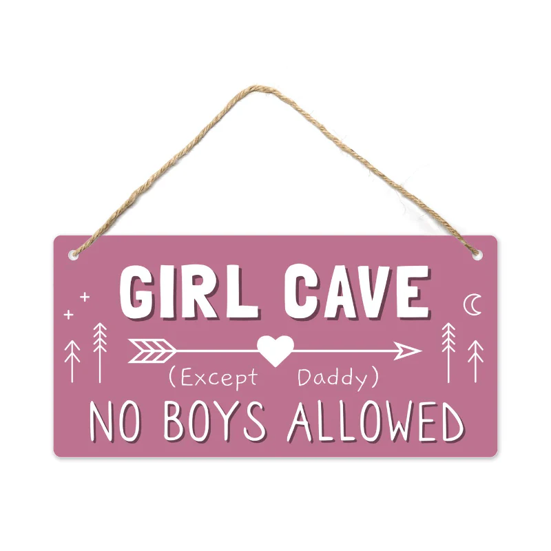 ‘Girl Cave’ Bordje (2 stijlen)