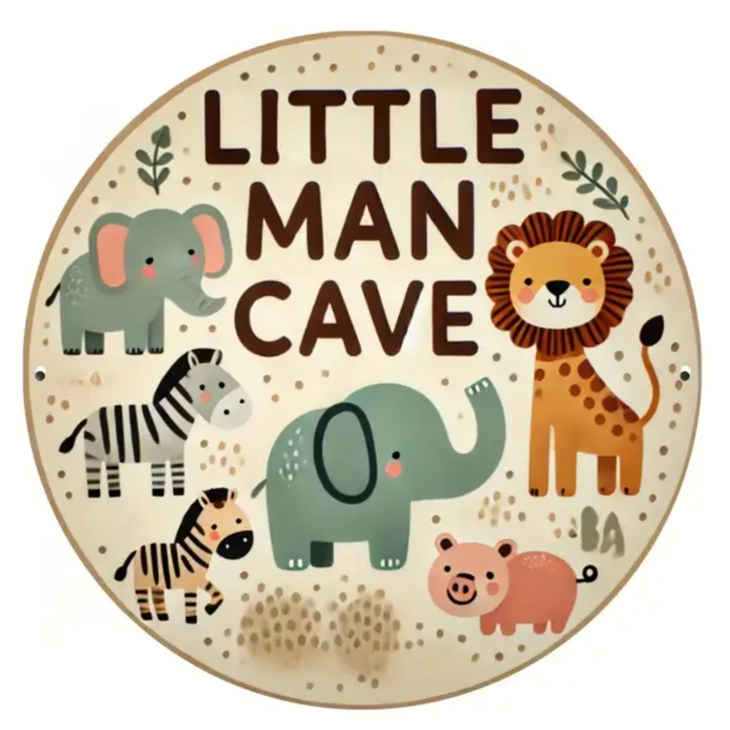 Aluminium Cirkel ‘Little Man Cave’