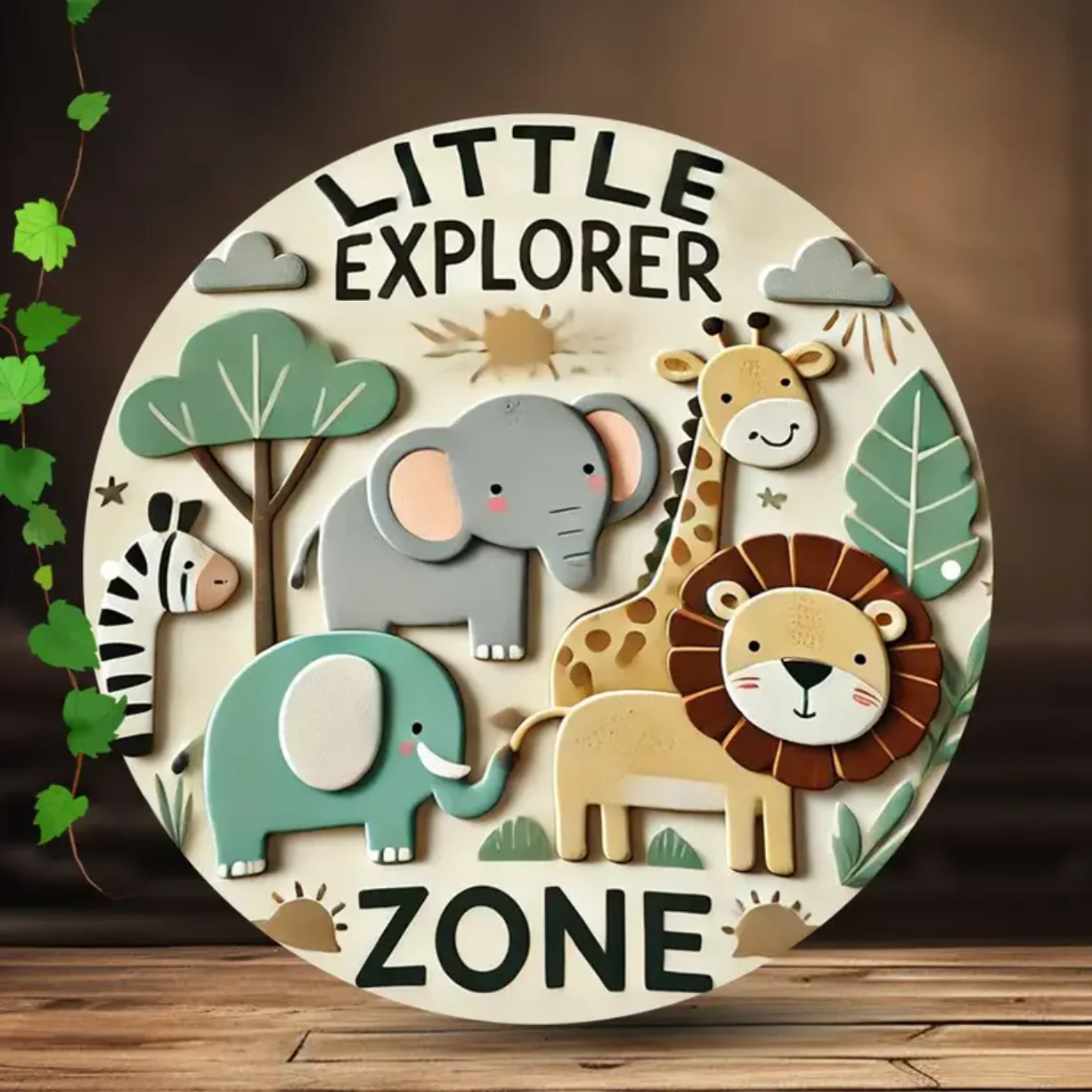 Aluminium Cirkel ‘Little Explorer Zone’