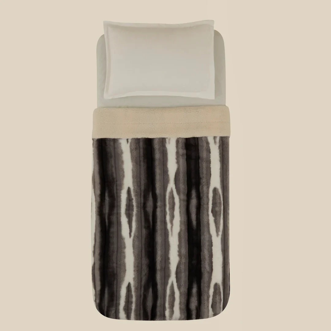 Karaca Rabbit Grijze Sherpa Deken 150×200