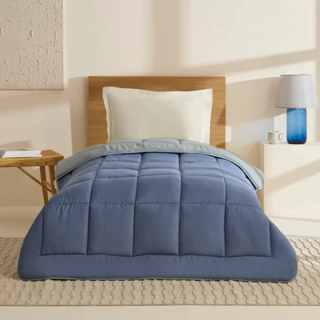 Karaca Double Face Dekbed Blauw-Munt 135×200