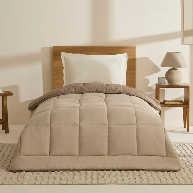 Karaca Double Face Dekbed Beige-Mokka 135×200