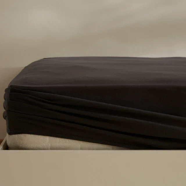 Karaca Home Jersey Hoeslaken, 200×200+30 cm, Antraciet