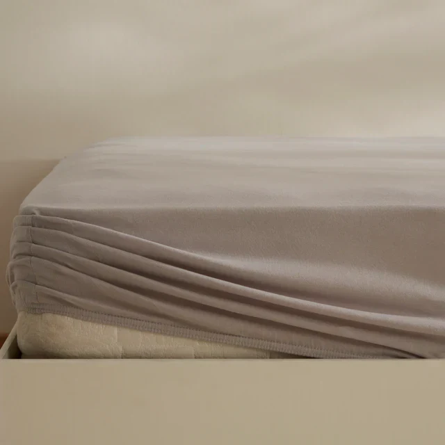 Karaca Home Jersey Hoeslaken, 200×200+30 cm, Grijs