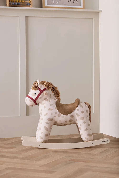 Hobbelpaard Dotty Aiden – Rocking Horse – Beige/Wit – Kid’s Concept