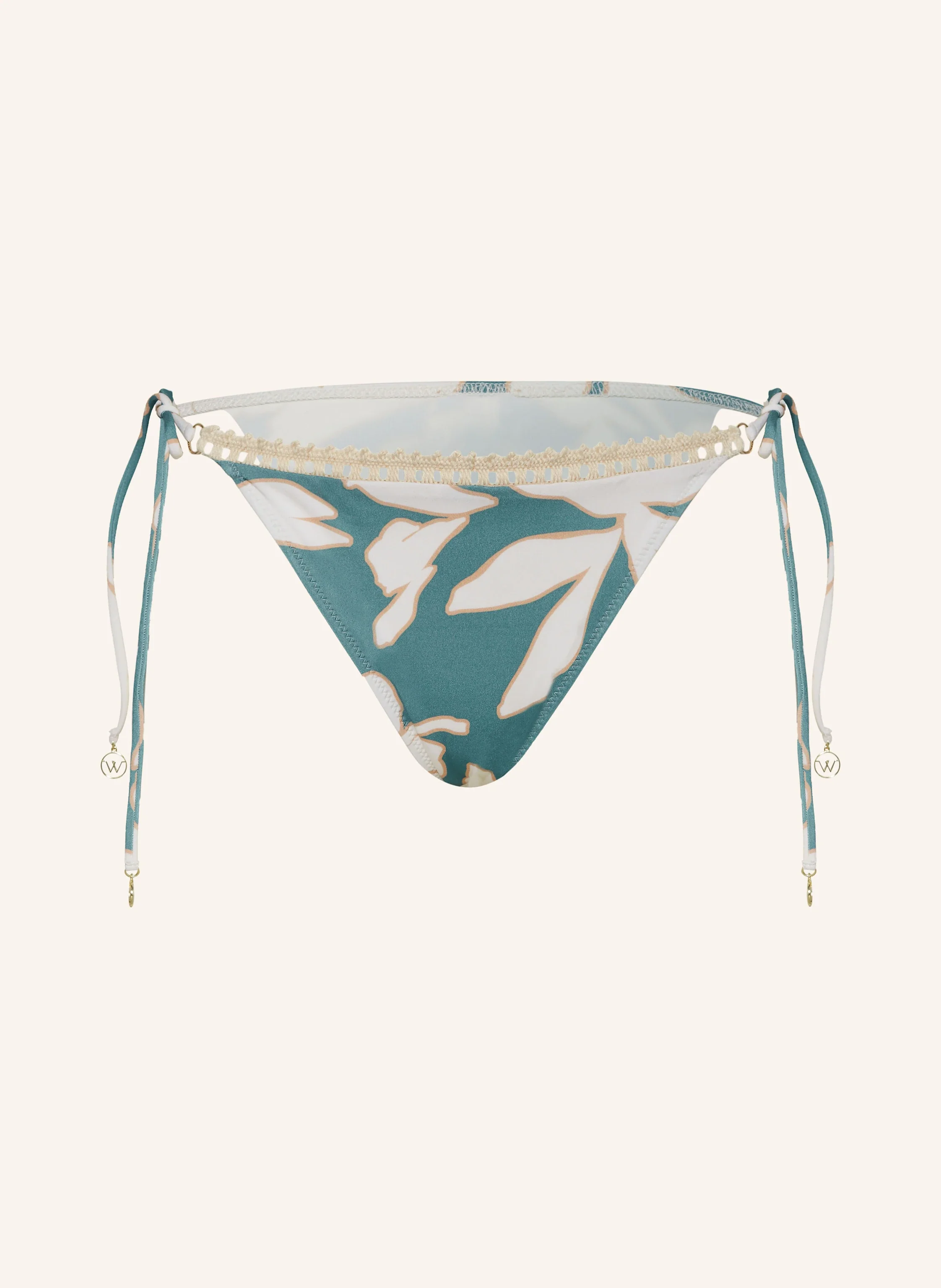Floral Abstract Tie-side Bikini Broekje