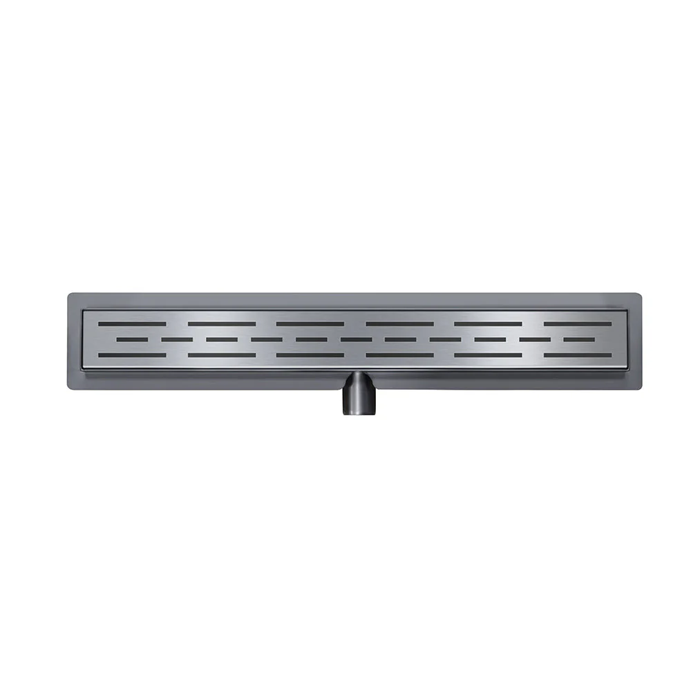 100×7 cm Douchegoot Wiesbaden met Flens 6,7 cm Diep Brons