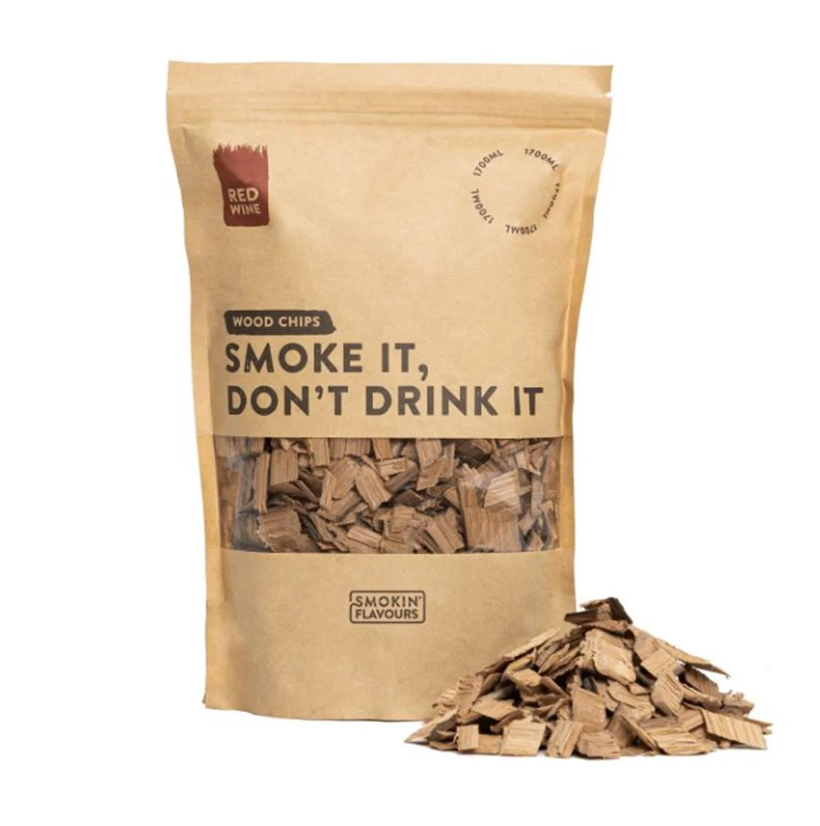 Rooksnippers 1700 ml Rood Wijnvaten – Eikenhout BBQ