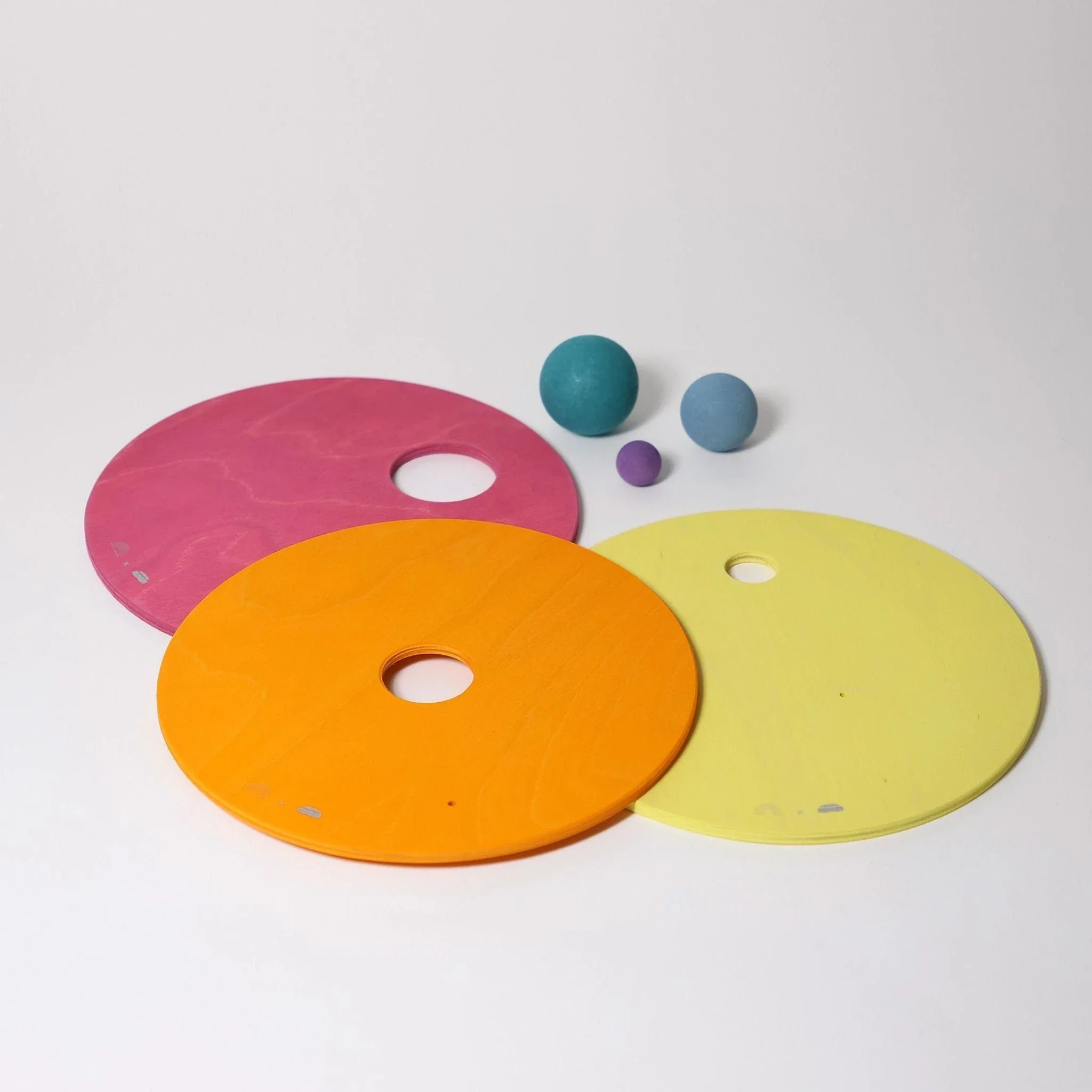 GRIMM’S x Stapelstein – Rolling Discs – Warm Pastel | 3 Stuks