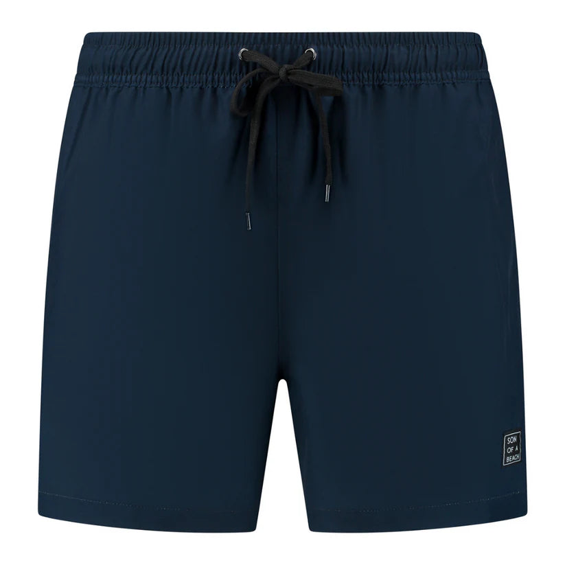 Solid Blauw Heren Zwembroek