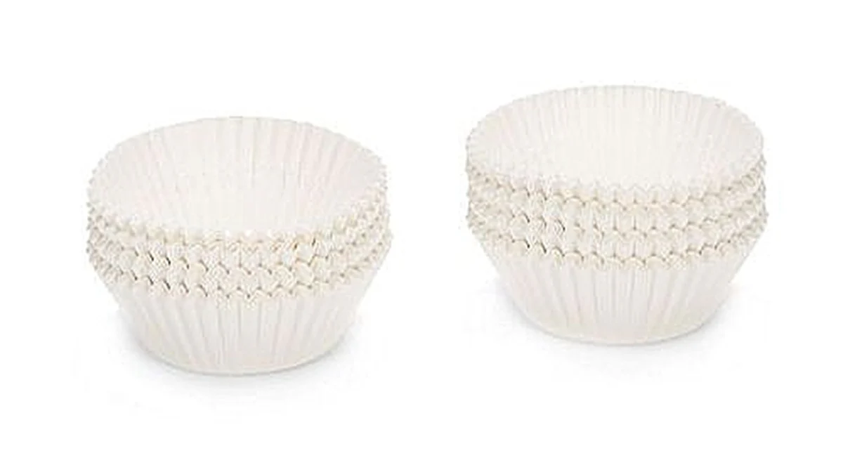 Patisse Cupcake Vormpjes Papier Wit – 200 stuks