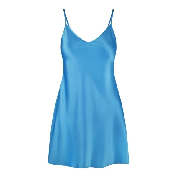 Satin Chemise Bonnie Blue