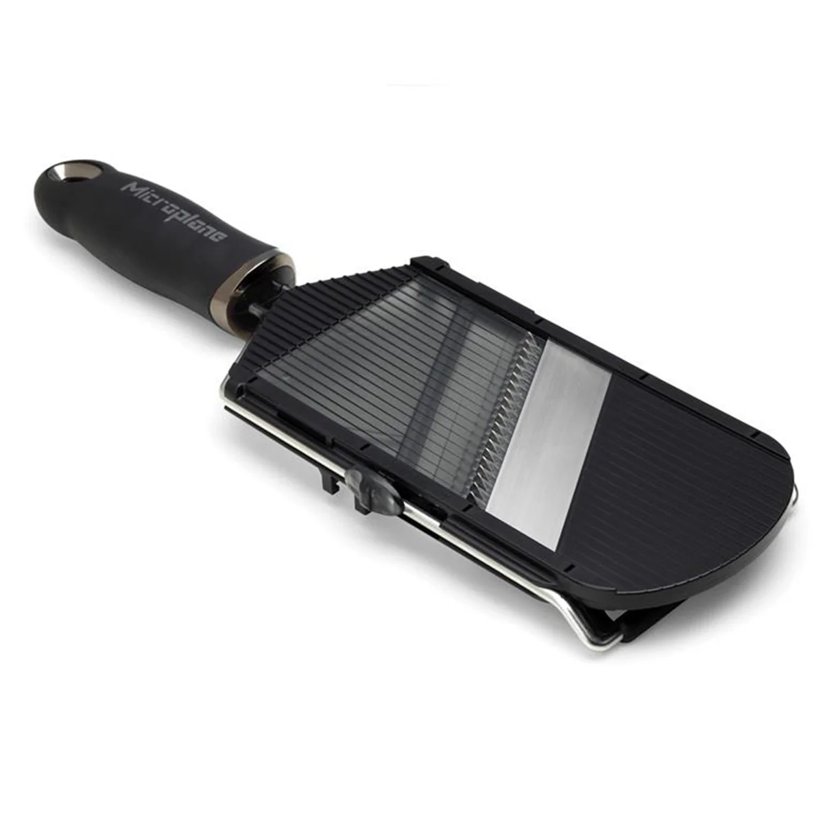 Microplane mandoline zwart – 3-in-1 snijstand
