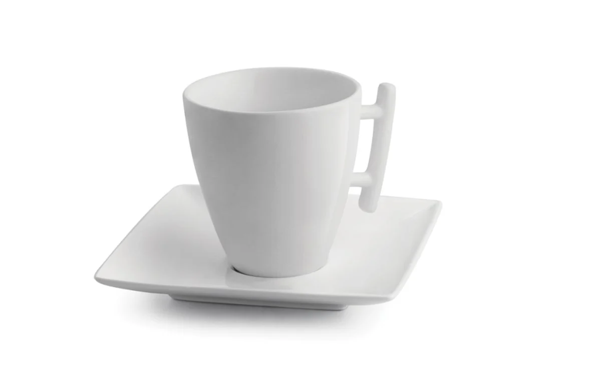 Yong Squito Espressokopje en Schotel Wit – 8 cl