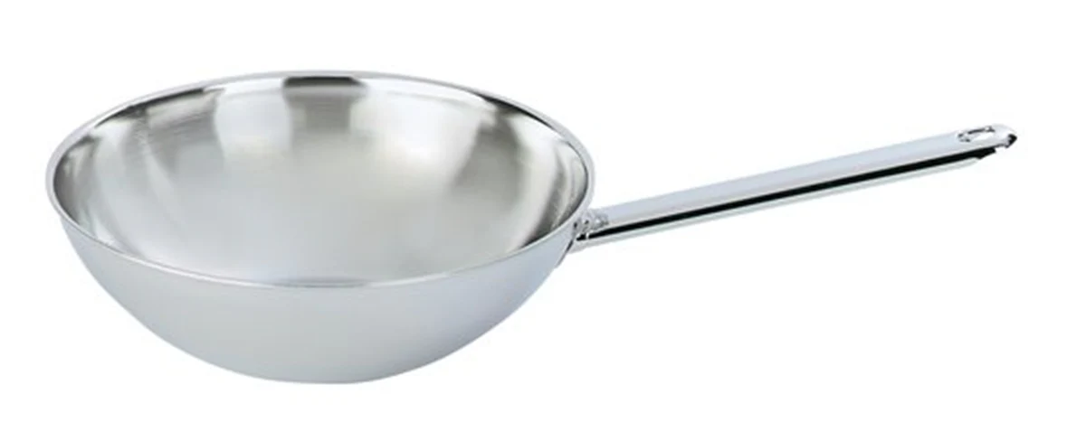 Demeyere wok met vlakke bodem Ø 26 cm – RVS