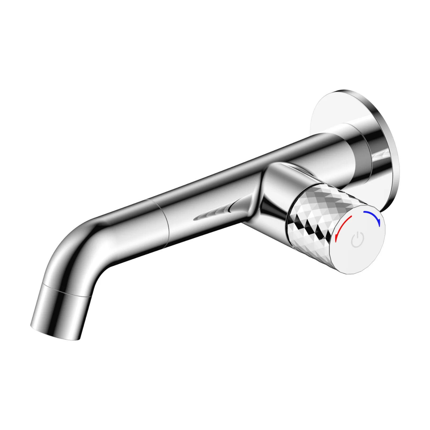 ALONI Flow inbouw wastafelkraan – drukknop