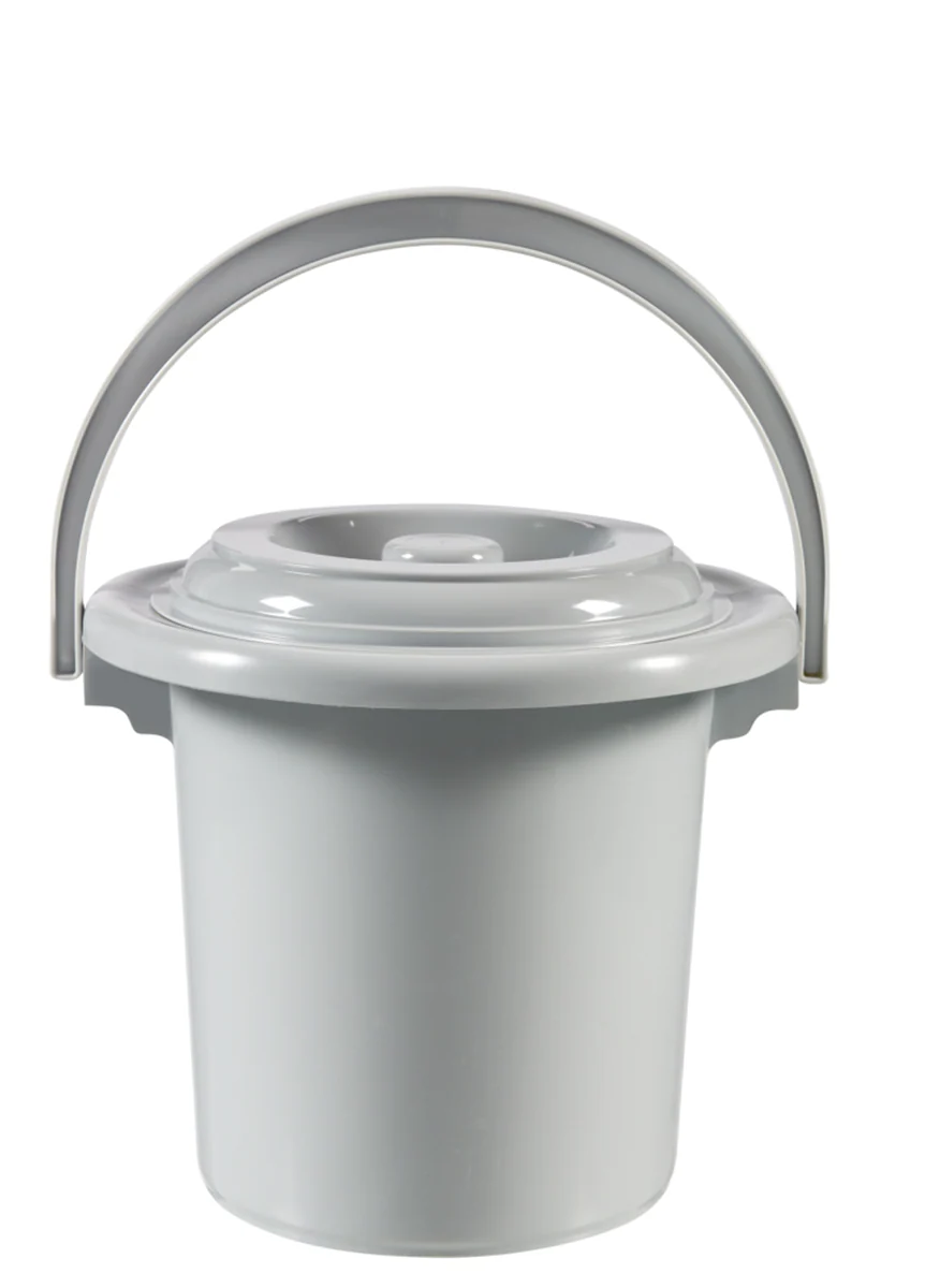 Curver Toiletemmer met deksel – 5 liter – Ø 24cm
