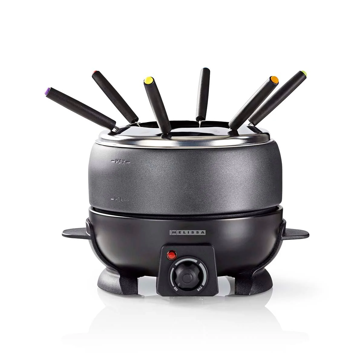 Melissa 16310236 – Fondueset voor 6 personen – 2,3 l – Instelbare temperatuurregeling – 800 W