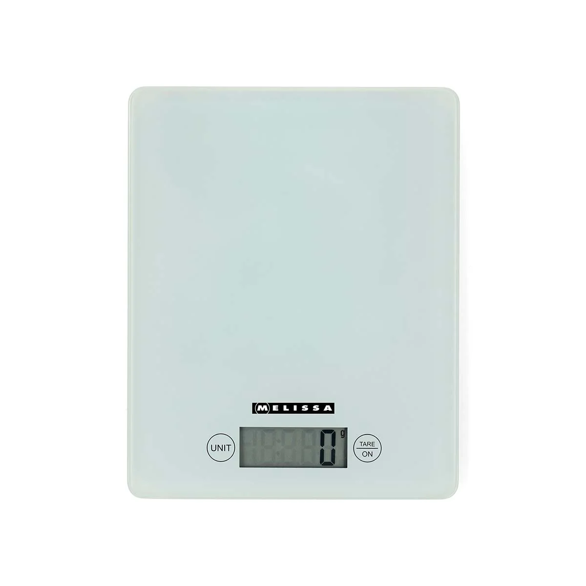 Melissa 16310242 – Digitale keukenweegschaal met LCD-display en tarrafunctie – Weegt met een nauwkeurigheid van 1 gram tot een maximale capaciteit van 5 kg – Wit