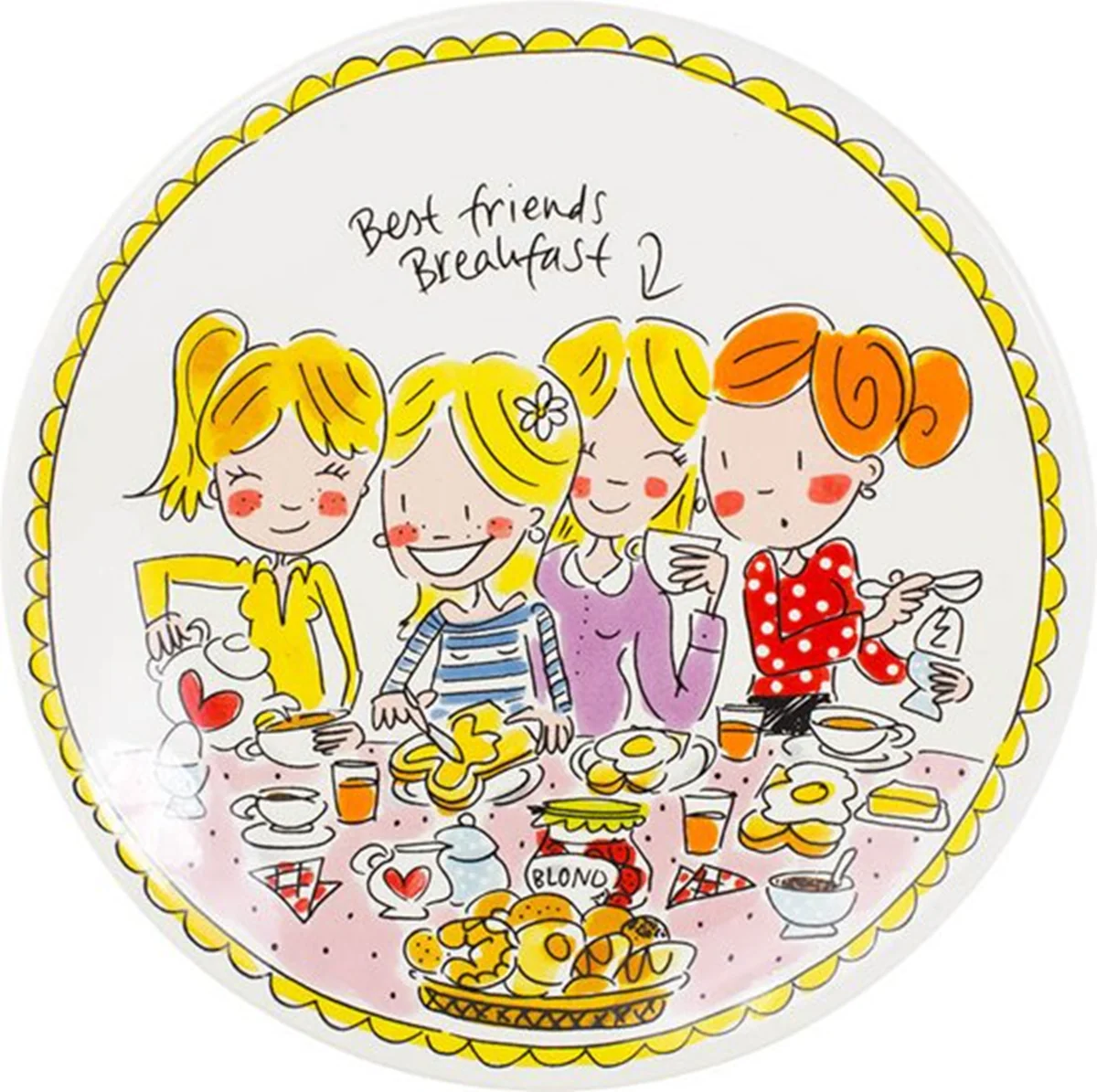 Blond Amsterdam Bord Even Bijkletsen Girls – 22 cm