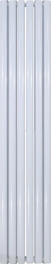 Klea Designradiator Ovaal Dubbel 1800x354mm 12 Tubes 1230 Watt Wit