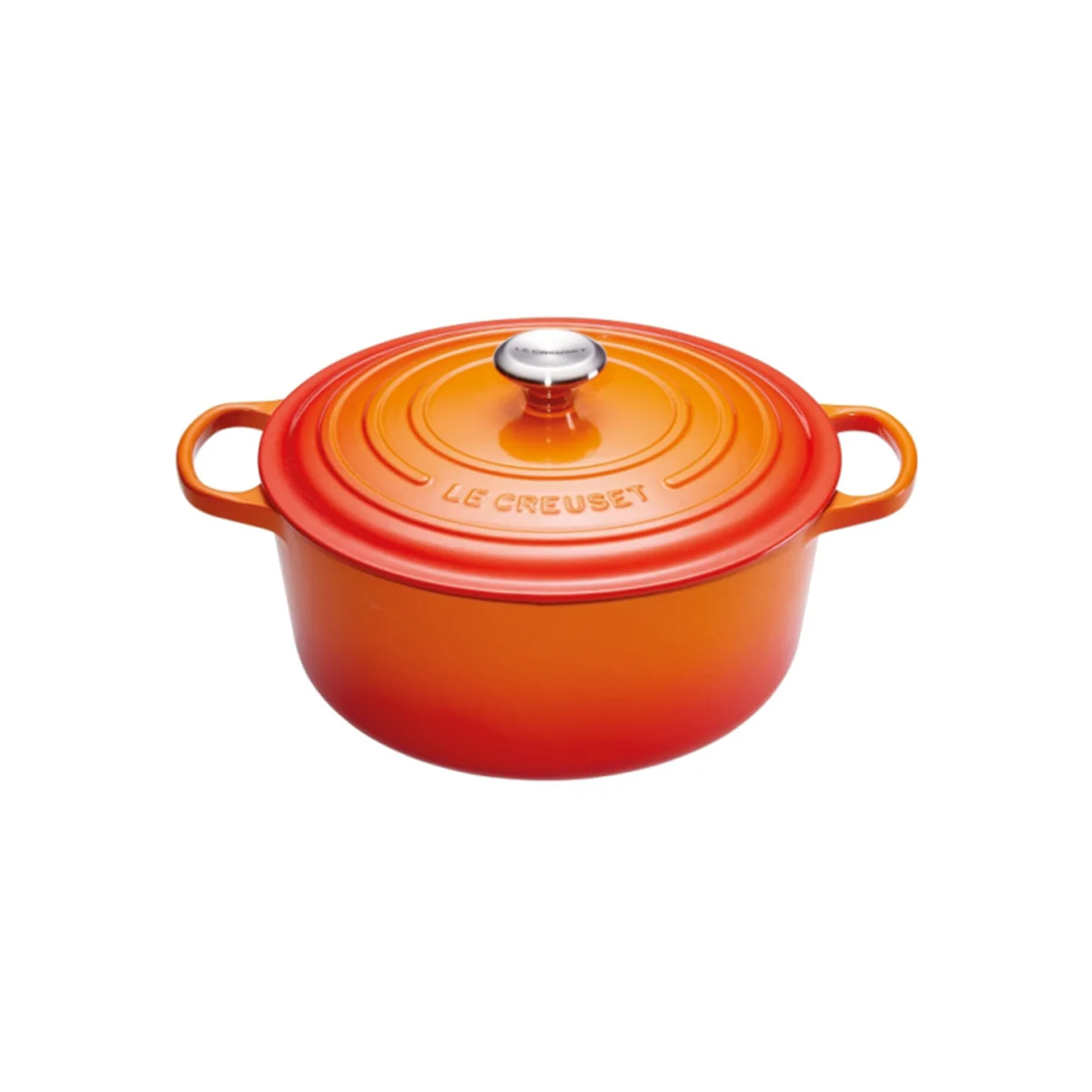 Le Creuset Signature braad-/stoofpan 24 cm oranje-rood
