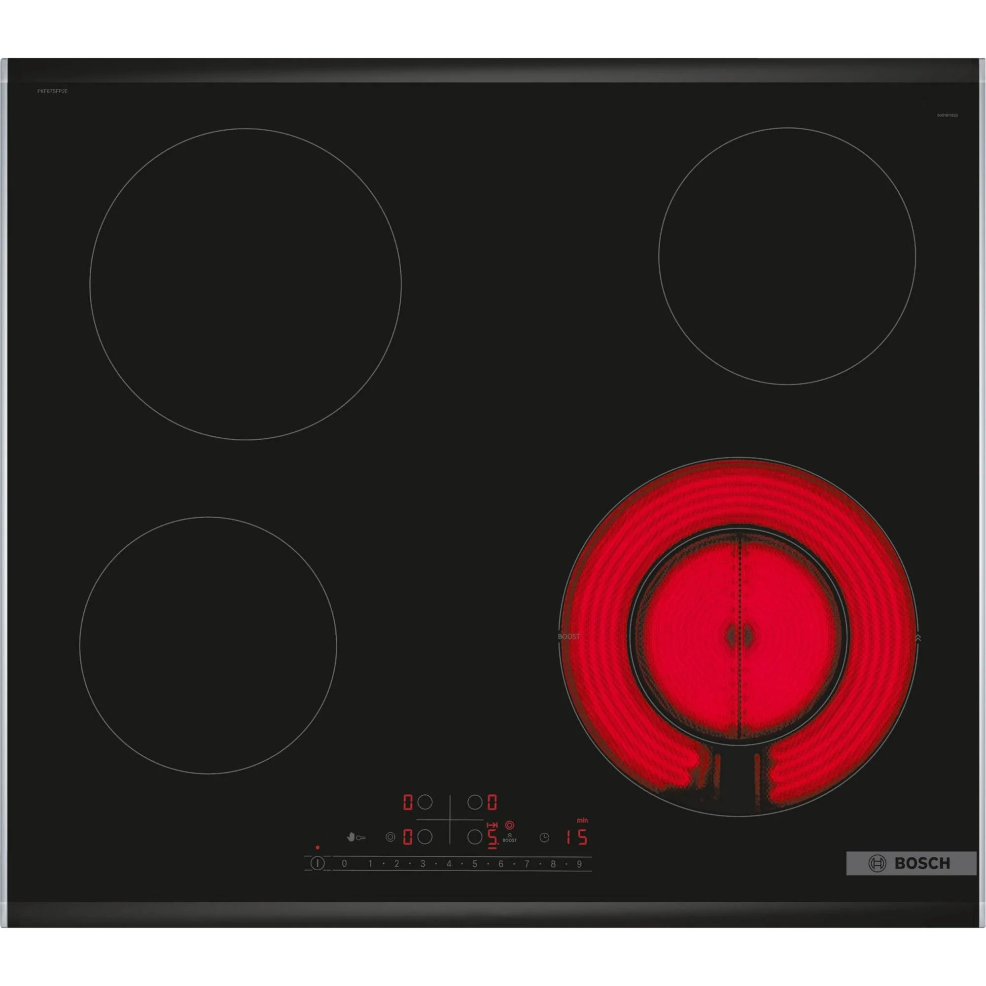 Bosch PKF675FP2E – Serie 6 – Elektrische kookplaat – 60 cm – Opbouw met kader