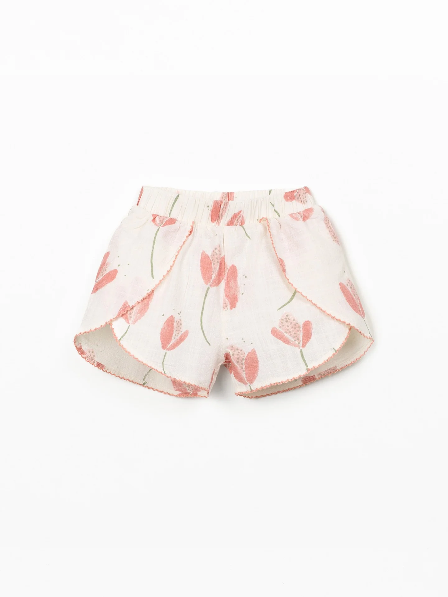 Short met tulpenprint – Raw – 100% biologisch katoen – Play Up