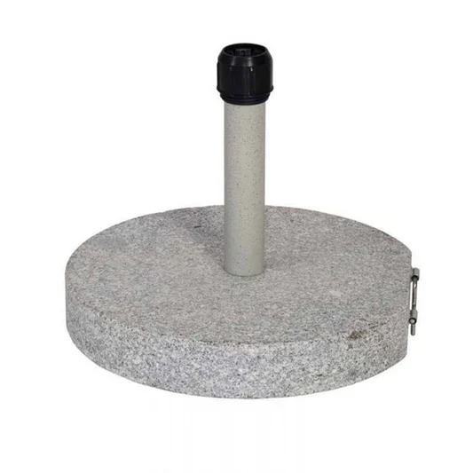 Lesli Living Parasolvoet rond graniet verrijdbaar – 40kg – lichtgrijs