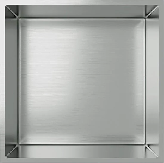 Badkamer Nishoek Roestvrij Staal 30x30x7 cm